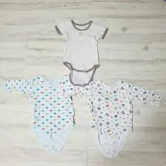 90cm　肌着ロンパース3枚セット　赤ちゃんベビー子供服