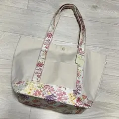 【未使用　タグ付き】 ローラアシュレイ キャンバス 花柄トートバッグ アメリ