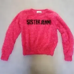 SISTER JENNI ピンクファuzzyセーター
