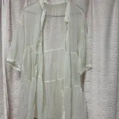 GU シアーロングシャツ 半袖