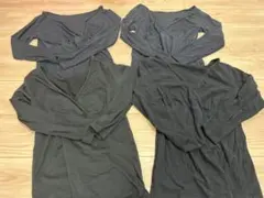 授乳用長袖インナー4枚セット　M〜L