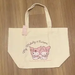新品　マイメロディ　クロミ　マイメロ　トートバッグ　鞄　マチあり　大容量