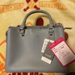 「新品」Leucale ライトグレー ハンドバッグ2way