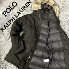【極美品】現行 POLO RALPH LAUREN ダウン モッズコート 黒