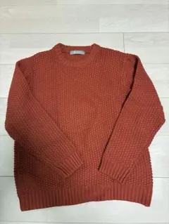 nano universe オレンジニットセーター