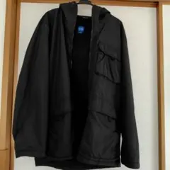 ブラックパーカー フリース内側