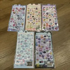 ぷっくりシール　5枚セット　ボンボンドロップシール　？