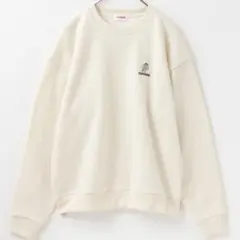 美品 CONVERSE 裏起毛ケーブルワンポイトトレーナー Lサイズ