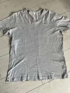 DIESEL Vネック Tシャツ グレー Lサイズ