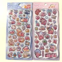 正規品 カービィ　プチドロップステッカー　ボンボンドロップシール　シール2種類