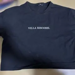 VILLA BISCOSSI ロゴ Tシャツ ブラック