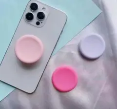紫色　スマホグリップ　ポップソケットのサムネイル