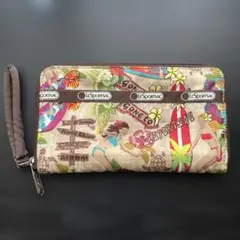LeSportsac 長財布 ラウンドファスナー フラガール柄　ハワイ限定のサムネイル
