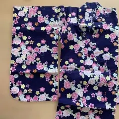 花柄浴衣 サイズ130 綿100%