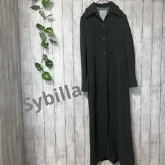 美品⭐︎シビラ 2023 A/W 予約限定品 ウール混Aライン刺繍ロングコート 黒 2025年最新】Sybilla ロングコートの人気アイテム - メルカリ