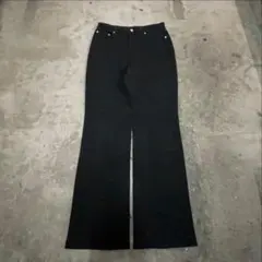 00s unknown black flare pants opium v系