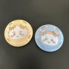 ちいかわ 刺繍缶バッジ シーサー 古本屋 2個セット
