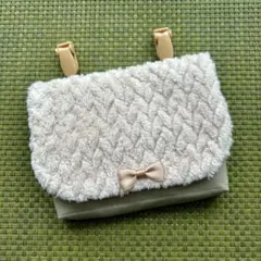 6634. 移動ポケット ふわもこ 女の子 クリップ付