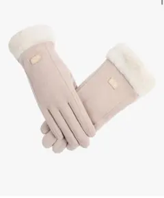 タッチスクリーン対応 裏起毛手袋