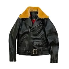 【新品】1950s ヴィンテージスタイル ホースハイド ライダースジャケットのサムネイル