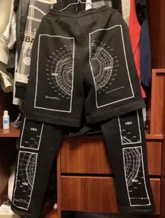Hoodbyair フェイクレイヤードズボン