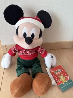 ミッキーマウス クリスマスぬいぐるみ 約30cm