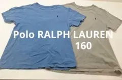 ポロ Tシャツ 2枚セット 青 灰色
