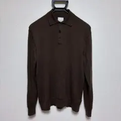 美品★マッキントッシュフィロソフィーハイゲージ　長袖ニットポロ