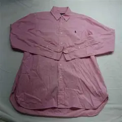 ？ Ralph Lauren ボタンダウンシャツ ピンク系 100%コットン