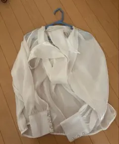 elmyu リボンブラウス