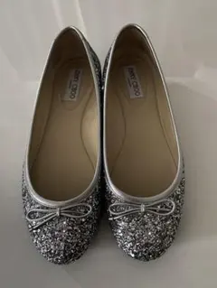 JIMMY CHOO グリッター フラットシューズのサムネイル