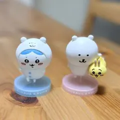 ナガノのくま×ちいかわ　フィギュアマスコット　2点セットのサムネイル