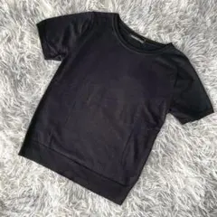 『STRAWBERRY-FIELDS』半袖ニット　ウール100%　クルーネック