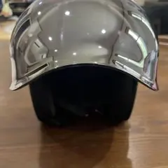ジェットヘルメット アイボリー×ゴールドライン