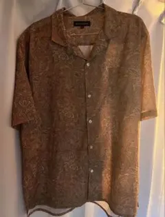 古着 ペイズリーオープンカラー柄シャツ【石原慎也ライブ着用風】