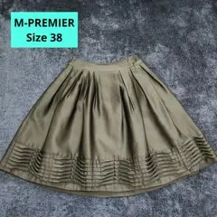 M-PREMIER 黒 スカート 38のサムネイル