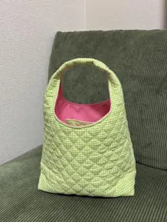 ハンドメイド キルティングバッグ