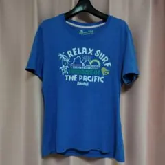 PIKO ハワイアン 半袖Tシャツ ブルー LLサイズのサムネイル