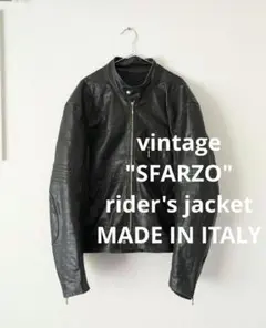 ブラックレザーシングルライダースジャケット