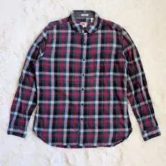 Levi's リーバイス スリームフィット チェック柄 長袖シャツ L