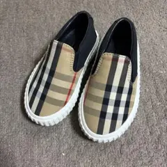 BURBERRY CHILDREN スリッポン チェック柄 - メルカリ