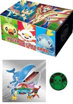 【新品】ポケモン カードボックス + プレイマット + コイン