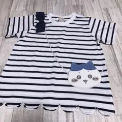 プティマイン　110cm ちいかわポシェット半袖T ハチワレ