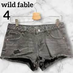 wild fable ローライズパンツ【4】 デニム ブラック レディース