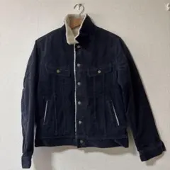 ネイビー ボア裏地 カジュアルジャケット