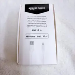 Amazonベーシック USB-A -ライトニングケーブル 1.8m