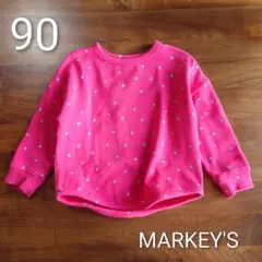 MARKEY'S スウェット 90 ピンクドット柄