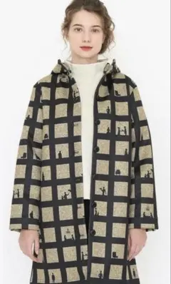 グラニフ　graniph 総柄　ボア　コート　ジャケット　アウター レディース