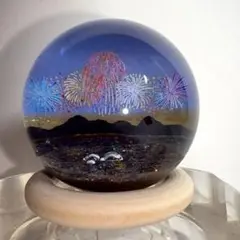 花火と夜景のドーム 立体オブジェ