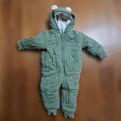 baby GAP くま耳付き キルティング カバーオール　ジャンプスーツ